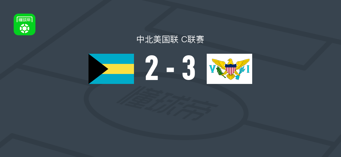 美属维尔京群岛3-2巴哈马，纳克万-亨利两球