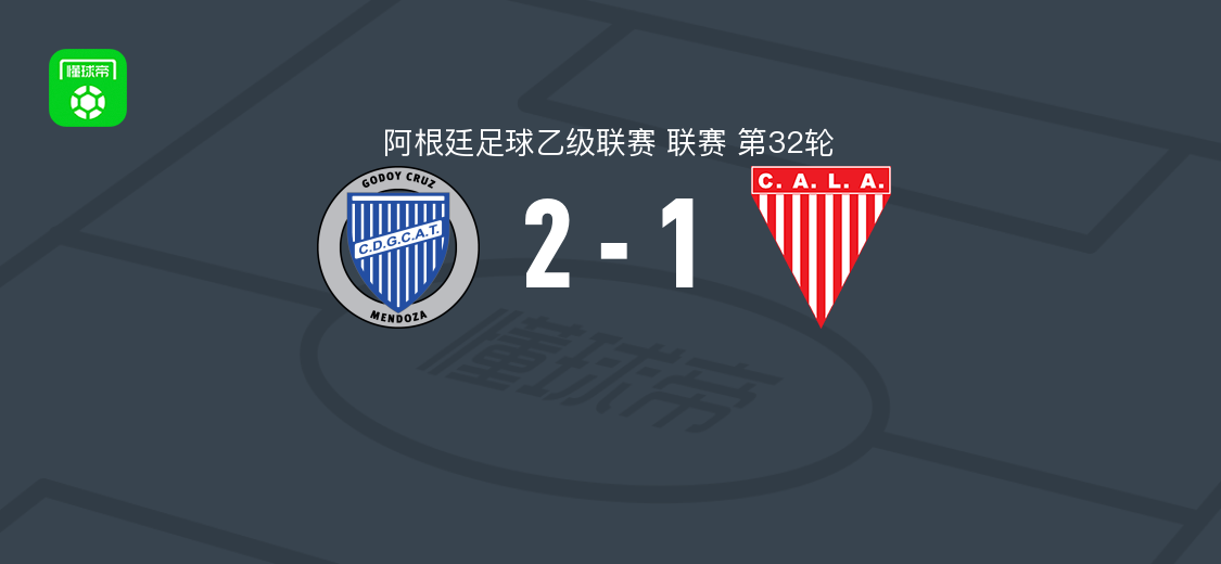 戈多伊克鲁斯2-1逆转洛斯安第斯，阿克塞尔-罗德里格斯破门，马丁-皮诺补时绝杀