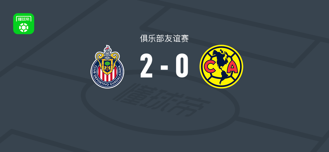 瓜达拉哈拉2-0美洲 塞普尔韦达独中两元