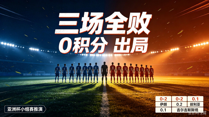 中国男足0-3、0-5惨败新西兰和巴勒斯坦，亚洲杯小组赛前景堪忧