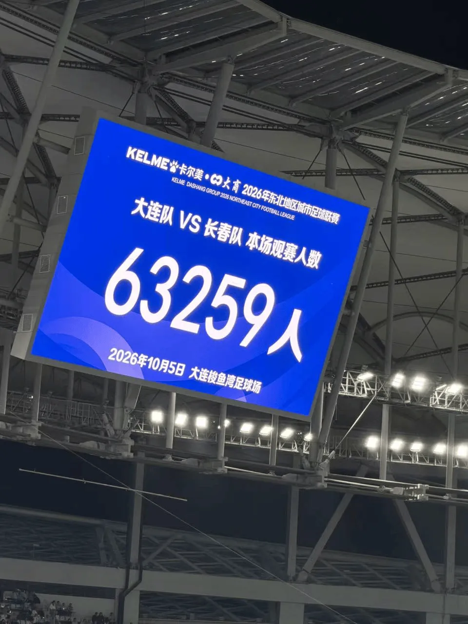 2026“东北超”决赛创中国业余赛事最高上座率63259人