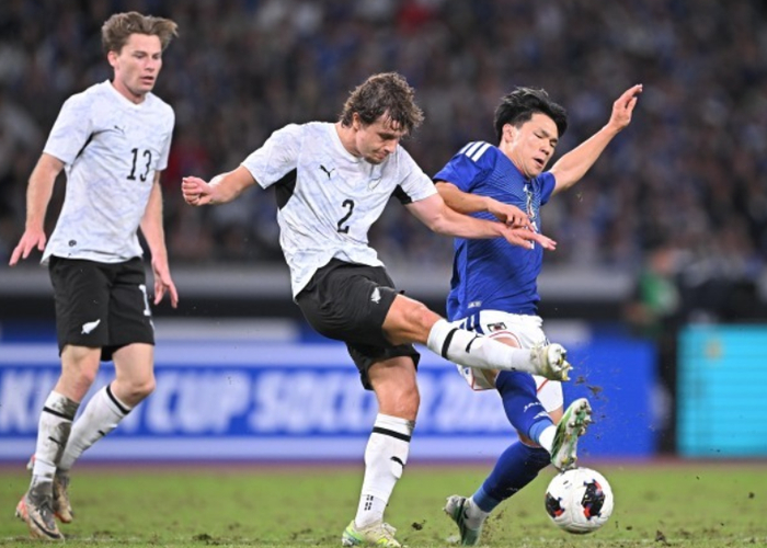 新西兰男足0-2日本男足 麒麟杯决赛日本四战全胜夺冠