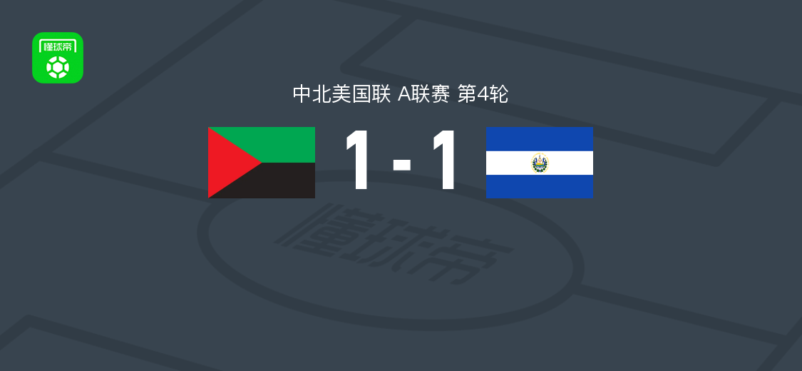 马提尼克1-1萨尔瓦多，巴利亚达雷斯首开记录，安蒂斯泰扳平