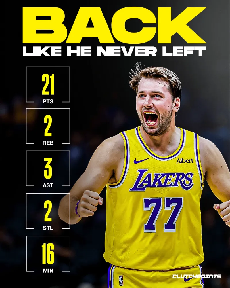 卢卡-东契奇强势复出砍21分,NBA要头疼了