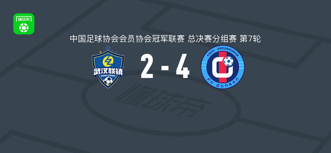 深圳吉祥4-2武汉联镇，麦尔旦-麦麦提、艾力夏提江-努尔买买提破门
