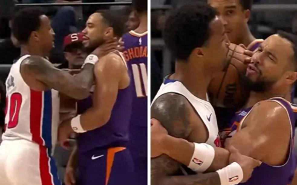 NBA季前赛狄龙遭科林斯锁喉，裁判判一级恶犯引热议