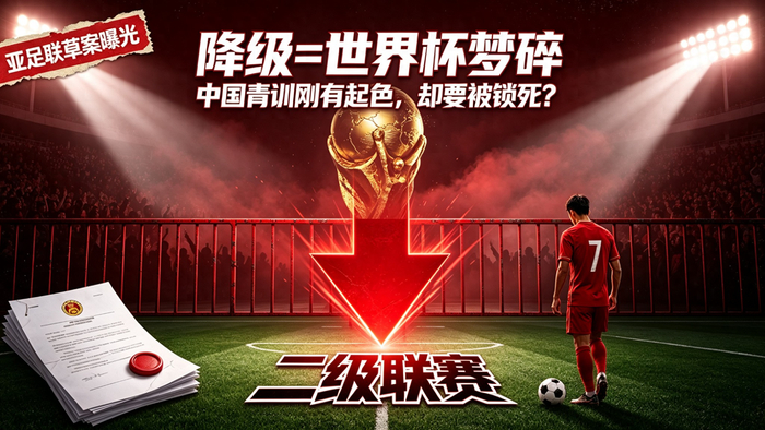 亚足联草案曝光！中国男足恐因降级错失世界杯资格