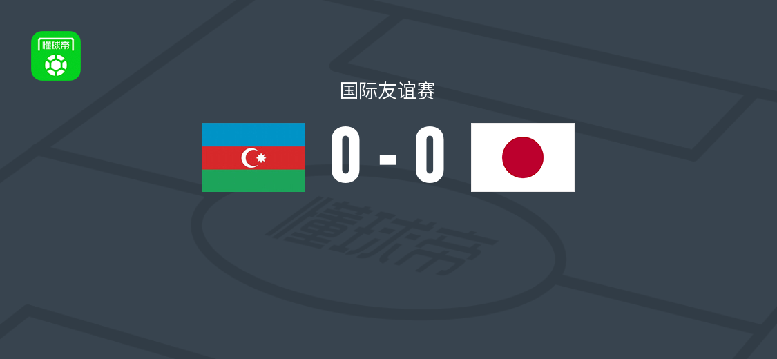 阿塞拜疆U20 0-0 日本U20，国际友谊赛秋色平分