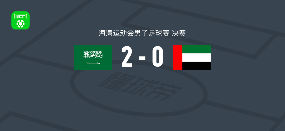 沙特阿拉伯2-0阿联酋,哈马姆-哈马米破门,菲拉斯-布赖坎锁定胜局