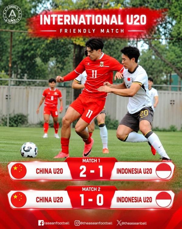 中国U20男足热身赛两连胜 2-1、1-0击败印尼U20男足