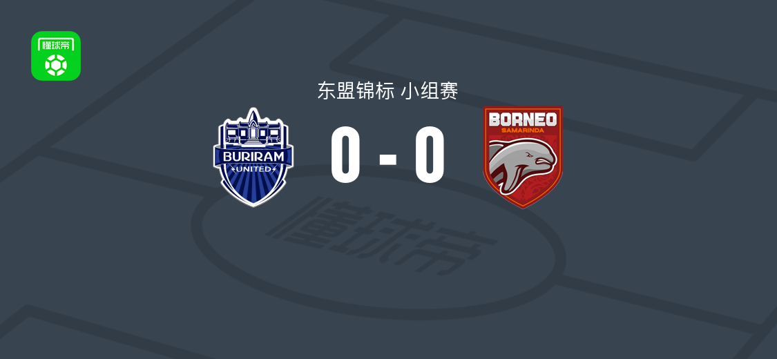 武里南联0-0婆罗洲，那鲁巴丁染红