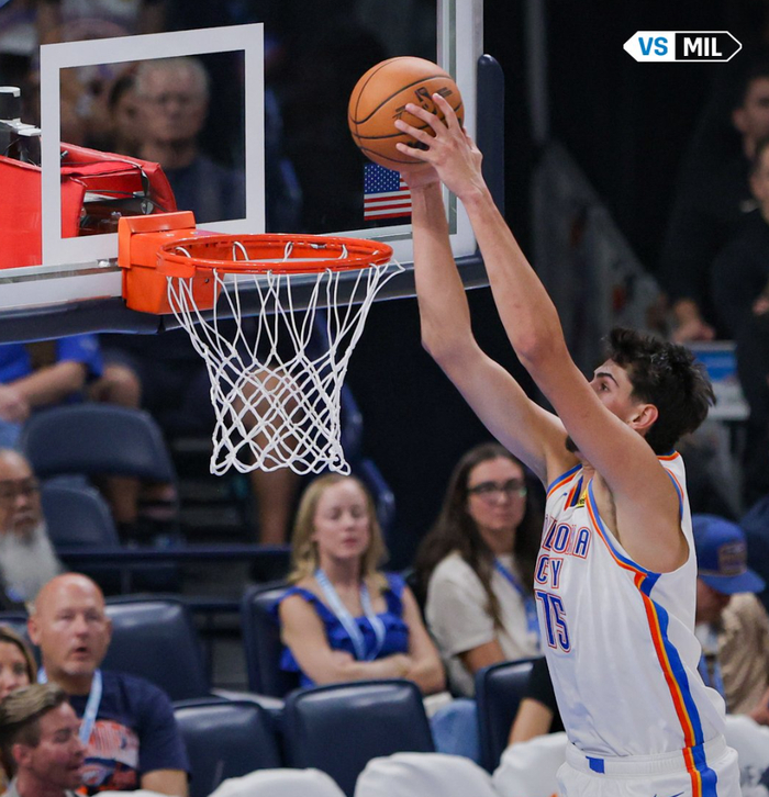 NBA季前赛雷霆12号秀10中10砍22+6 美媒：他或改变OKC格局