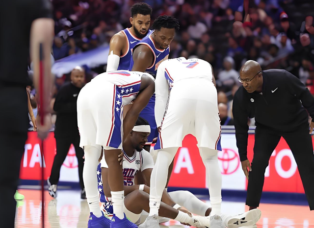 76人中锋伤退！快船多将伤缺！NBA伤病潮来袭