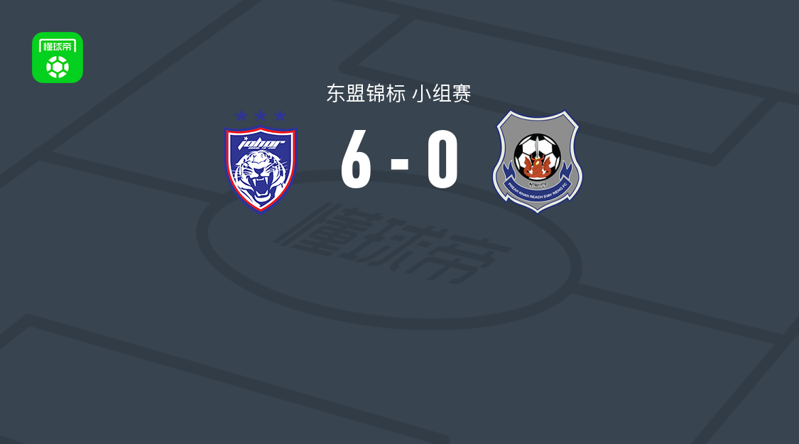 柔佛新山6-0大胜柴桢，达尼什-阿米鲁丁两球，扎赫迪破门