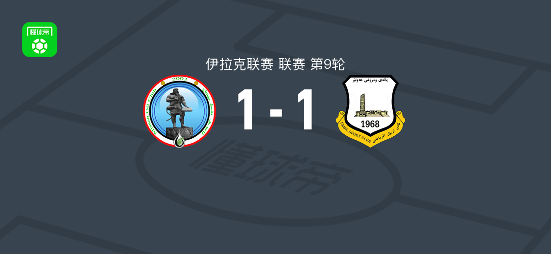 米桑石油1-1埃尔比勒，米乌伦破门，达乌达-迪耶梅点球扳平