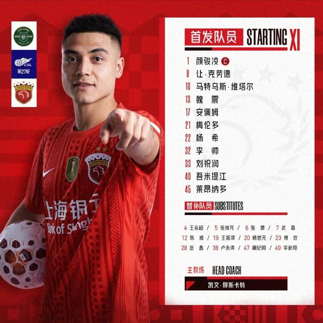 中超第27轮上海海港客场4:2战胜浙江俱乐部绿城