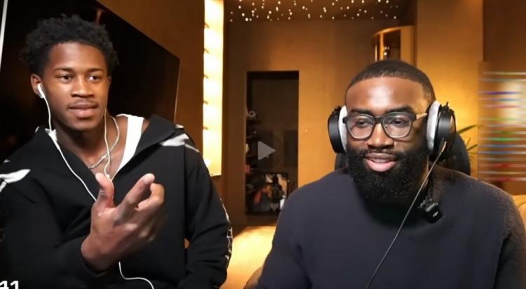 杰伦·布朗调侃VJ·埃奇库姆：我现在才21岁 你都快30岁了 可以叫你叔叔了