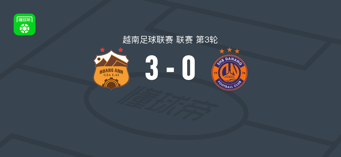 嘉莱黄英3-0大胜SHB岘港,马特乌斯-卢卡斯破门,罗布松建功