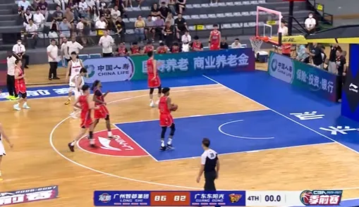 CBA季前赛：广州86-82战胜广东，布朗砍下23+20