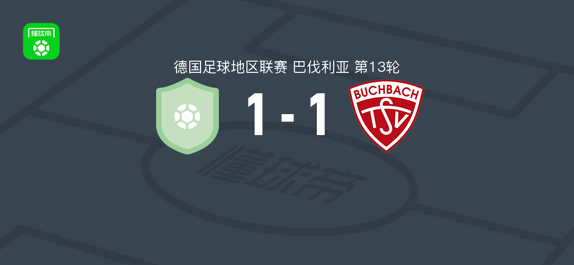 DJK维勒兹1-1布赫巴赫，马克斯-迈尔破门，Tobias Heiland救主