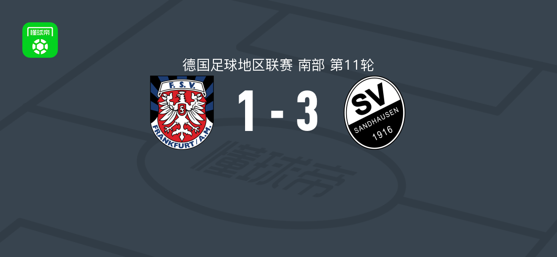 桑德豪森3-1 FSV法兰克福，达维德-马穆托维奇破门，塔斯德伦建功
