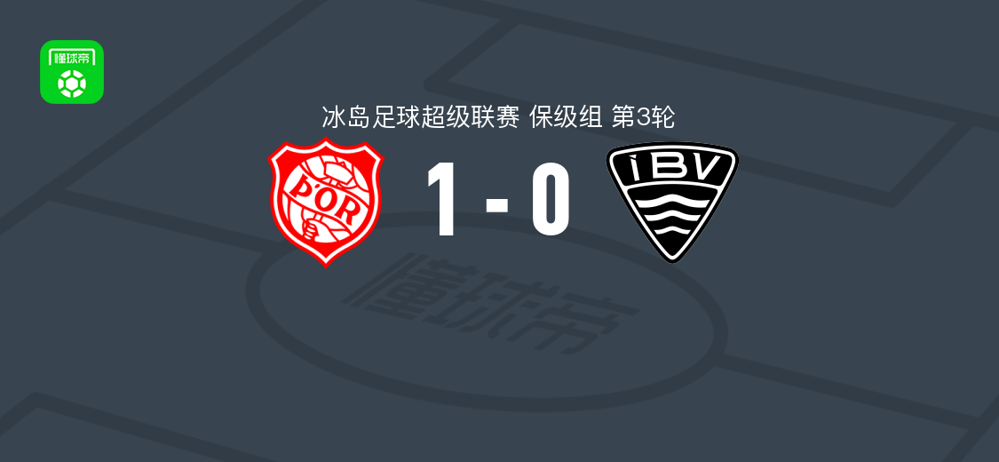 托尔1-0韦斯特曼纳埃亚尔，克里斯蒂安-雅各布森破门助球队取胜