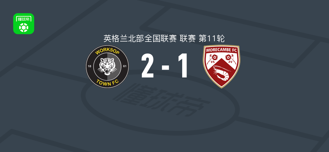 沃克索谱镇2-1莫克姆,哈拉特、Oliver Greaves破门