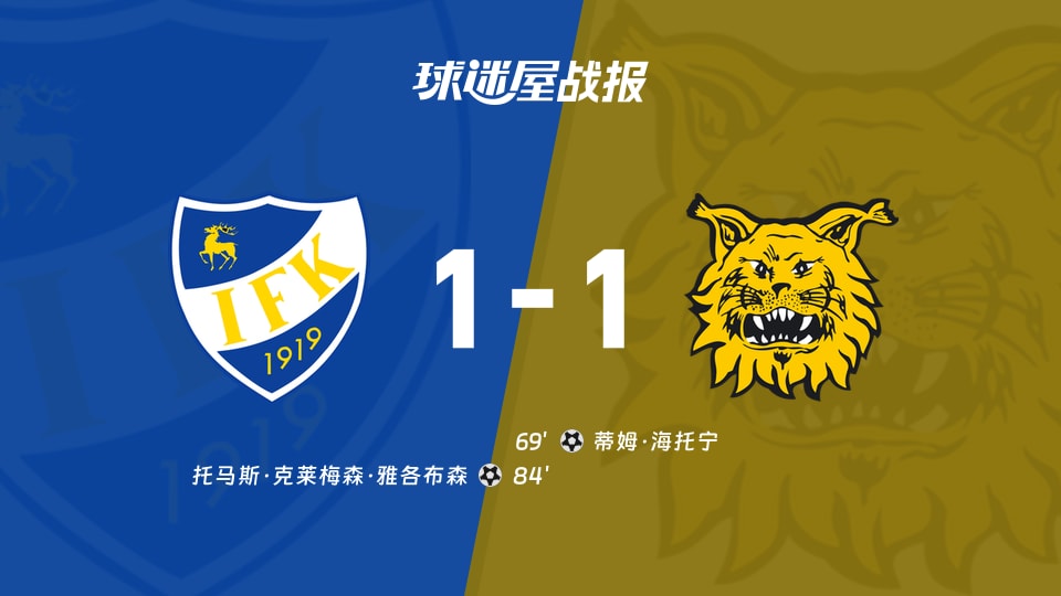 芬超降级附加赛第4轮 玛丽港1-1埃尔维斯 比分战报