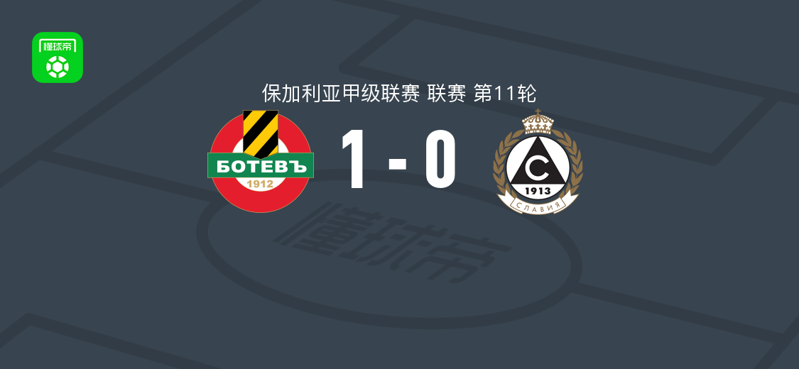 普罗夫迪夫博特夫1-0索菲亚斯拉维亚，阿尔韦托-萨利多破门制胜