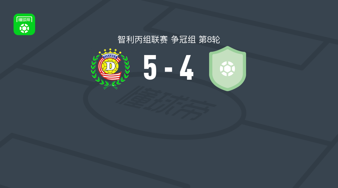 利纳雷斯5-4逆转特拉桑蒂诺 智利丙组联赛第8轮战报
