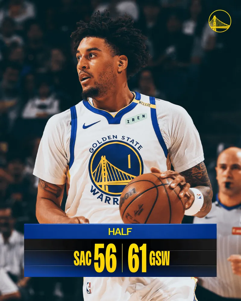 NBA季前赛：勇士半场64-56领先国王 伦德博格20分埃卡夫16分