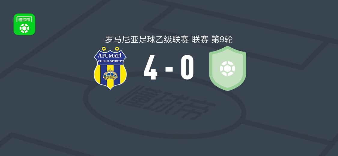 阿富马齐4-0大胜林达伯史特范斯提