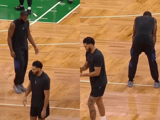 NBA季前赛76人144-106轻取凯尔特人 双探花赛前热身沉默引热议