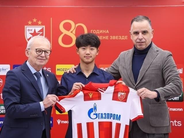 中国留洋球员万项塞尔维亚U19联赛首发出场
