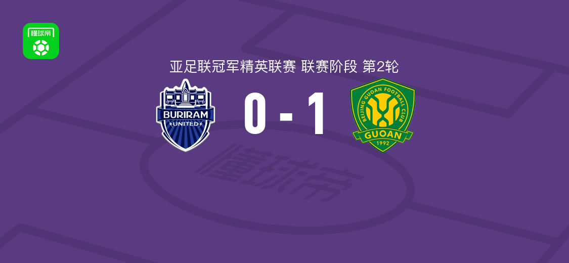 北京国安1-0武里南联 法比奥头球破门侯森神扑救险