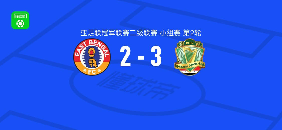 巴格达警察3-2逆转东孟加拉 侯赛因-阿里破门助球队取连胜
