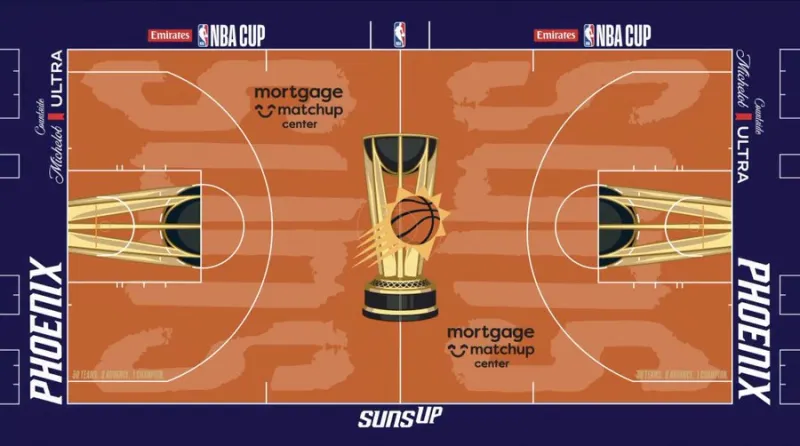 菲尼克斯太阳NBA杯专用球场公布，将迎战掘金和独行侠