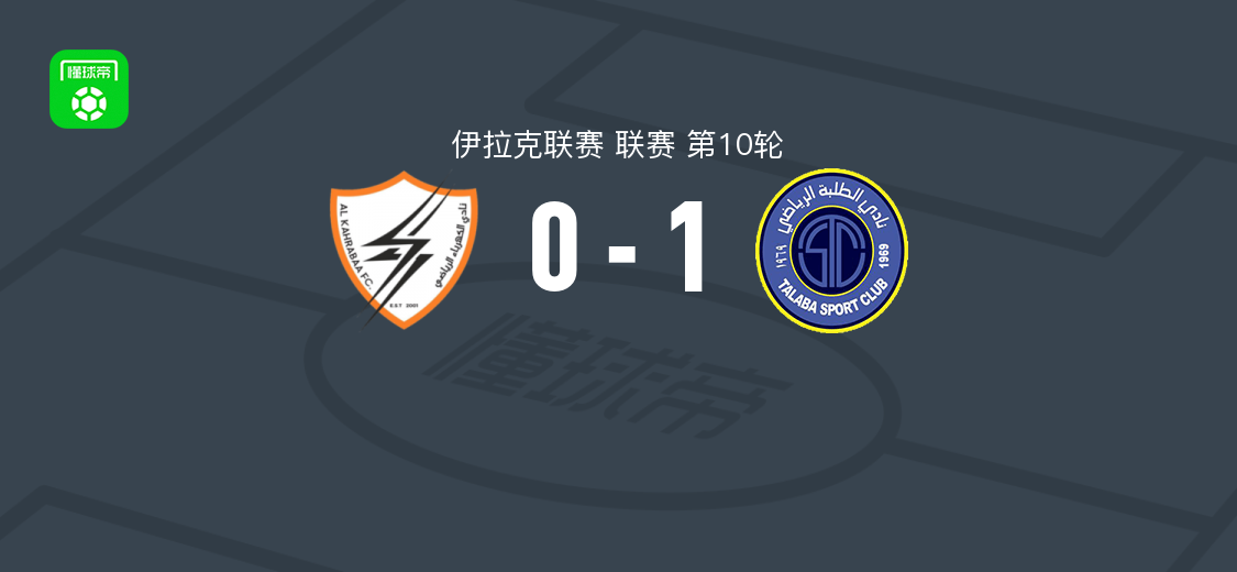 巴格达学生1-0鲁萨法电力 侯赛因-阿马尔第57分钟破门