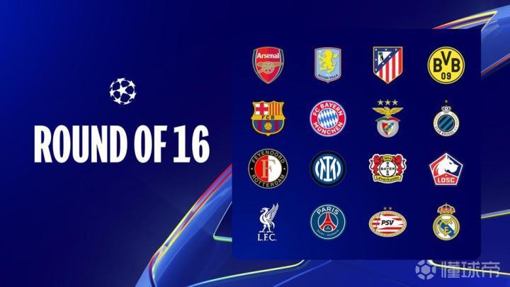 本赛季欧洲战涛赛球队联盟分布：英超与西甲队伍数量最多