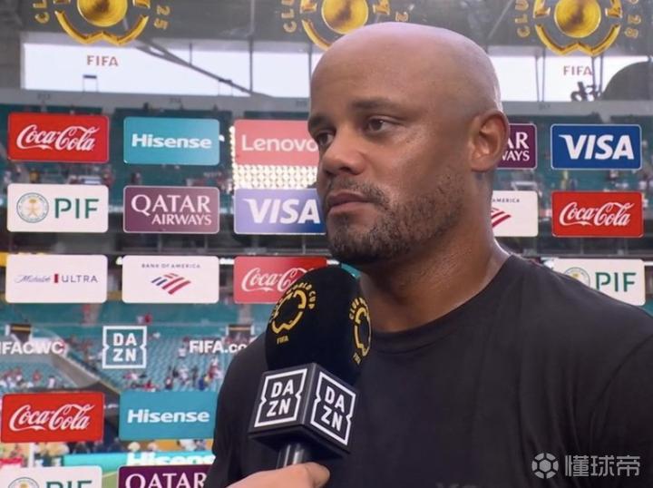 孔帕尼：比赛的强度非常高；对于萨内我能表达的只有尊重