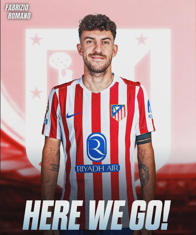 官方：马竞签下亚特兰大后卫；数据总监增至2000万欧