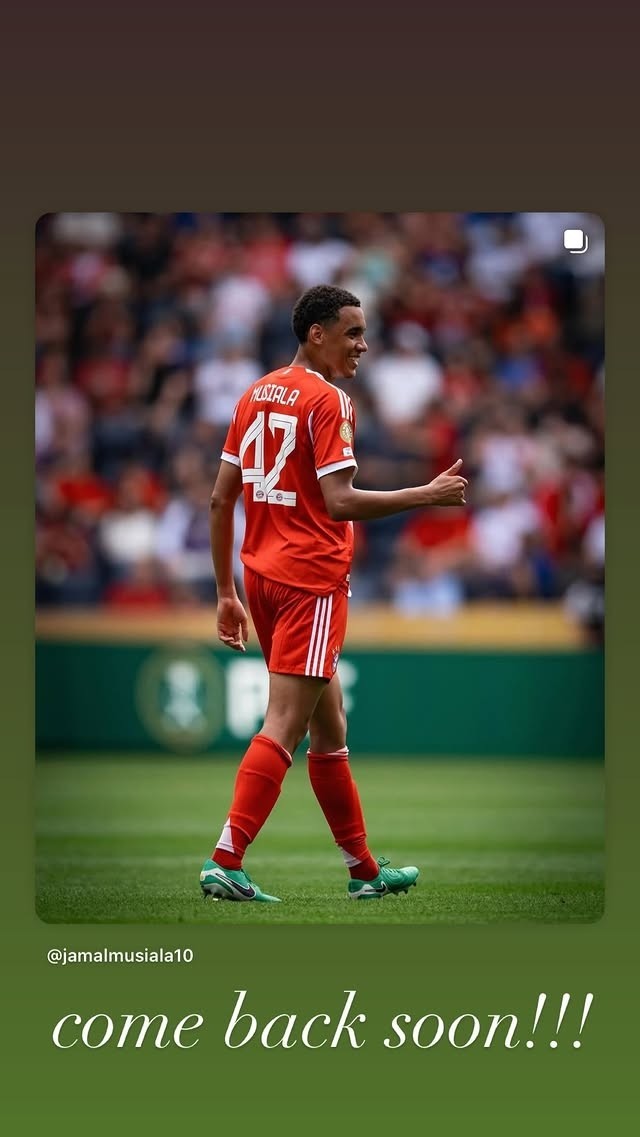 感同身受，维尼修斯祝福穆西亚：早日归来