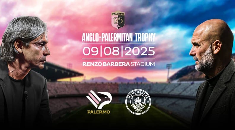 官方：曼城将在巴勒莫8月9日进行季前友谊赛