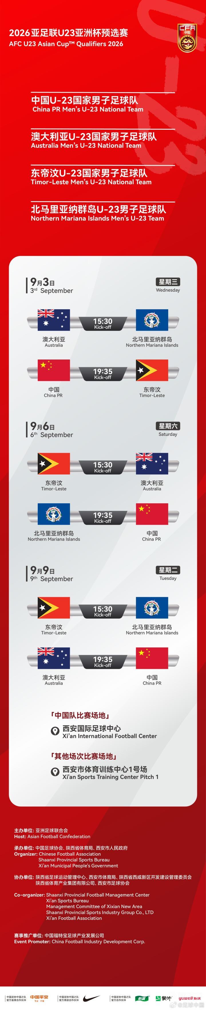 U23亚洲杯预选赛场地突变，沣东足球公园为何被官方“冷落”？