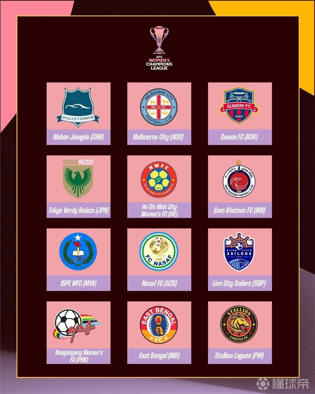女足亚冠抽签揭晓，武汉女足卫冕路能否继续笑傲群雄？