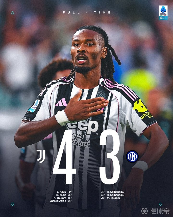 尤文图斯逆转国际米兰，意大利国家德比再次上演进球盛宴