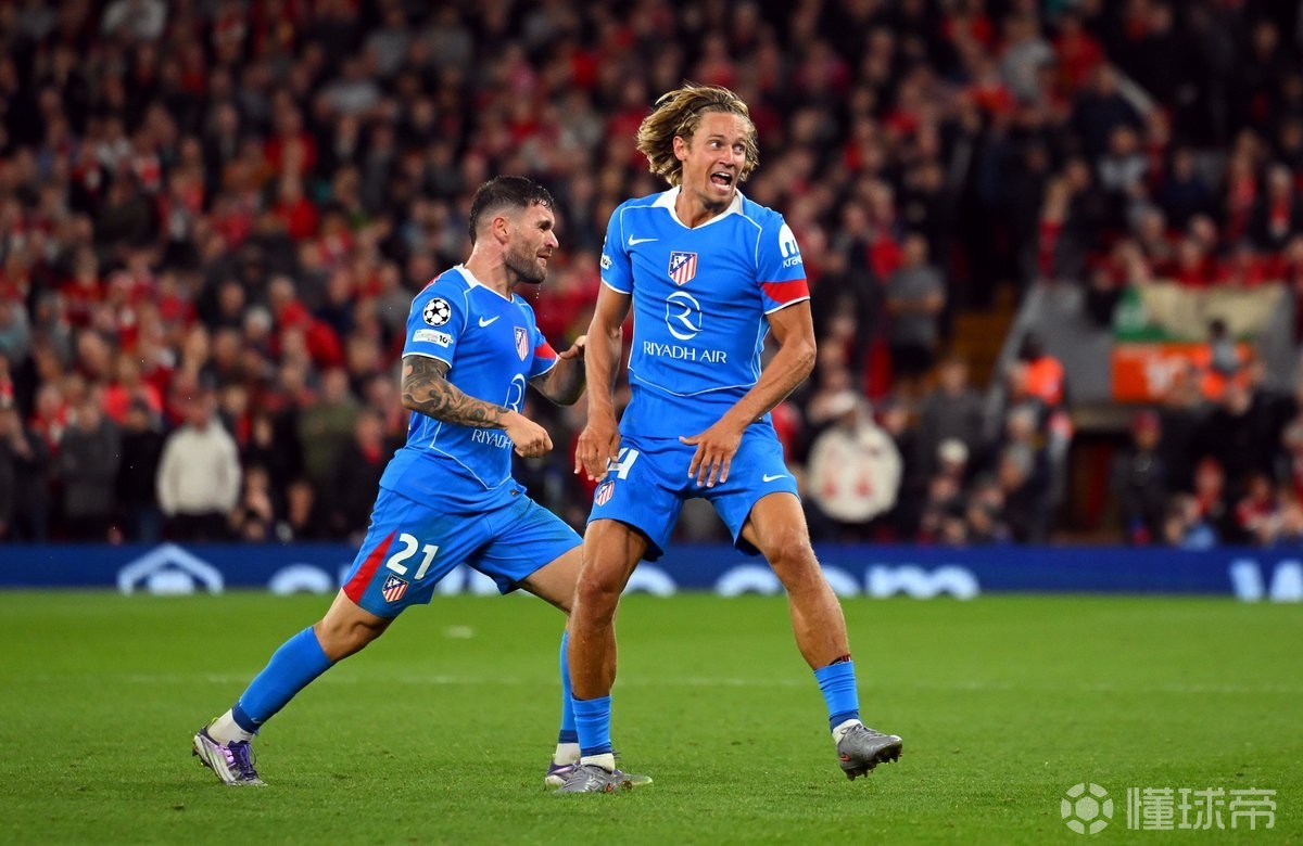 马竞“无敌神话”终结，略伦特破门难救主，利物浦绝杀狂揽三分