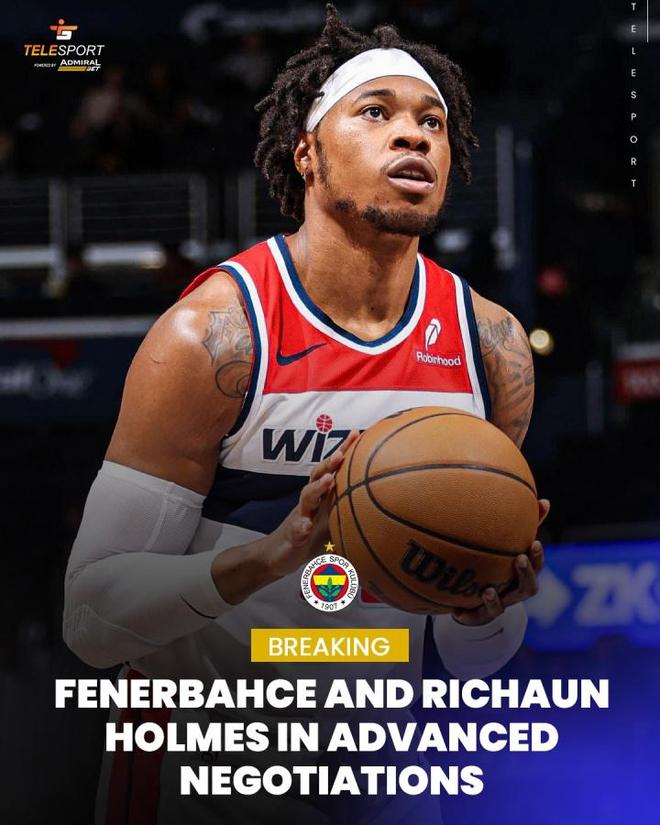 1328万太贵！被奇才裁掉！霍姆斯&费内巴切接近达成250万美元合同