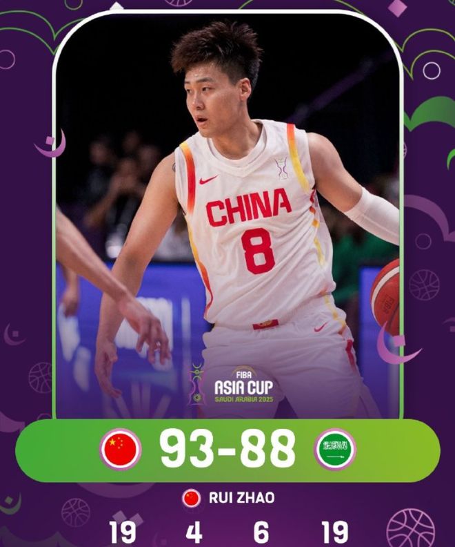 获胜的两位大功臣！胡金秋被评为本场最佳球员，赵睿登上官方海报封面