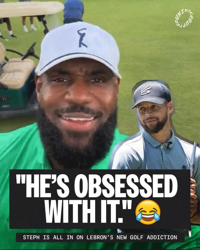 库里：詹姆斯已经被高尔夫我可以指导他的握杆动作